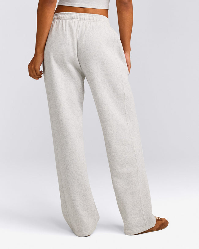 Foundations Cosy Straight Leg Sweatpants | Light Gray Marl