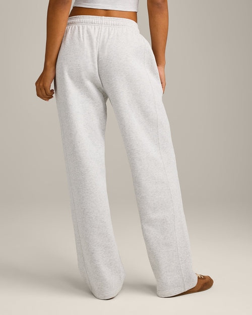 Foundations Cosy Straight Leg Sweatpants | Light Gray Marl