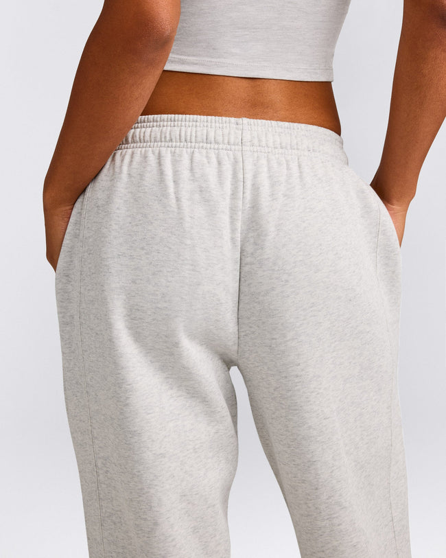 Foundations Cosy Straight Leg Sweatpants | Light Gray Marl