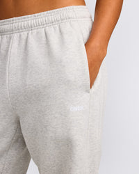 Foundations Cosy Straight Leg Sweatpants | Light Gray Marl