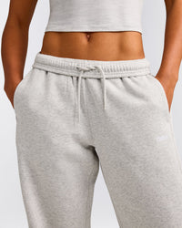 Foundations Cosy Straight Leg Sweatpants | Light Gray Marl