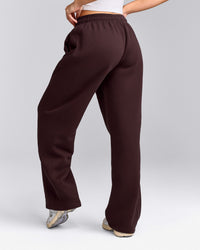 Foundations Cosy Straight Leg Sweatpants | Plum Brown