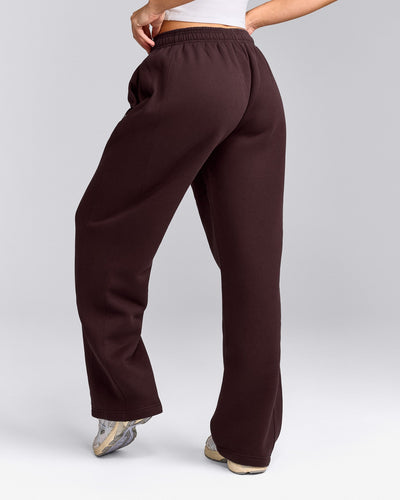 Foundations Cosy Straight Leg Sweatpants | Plum Brown