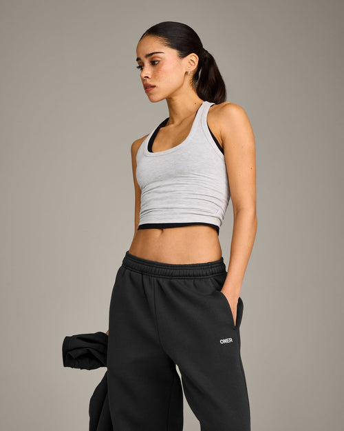 Foundations Cosy Straight Leg Sweatpants | Soft Black