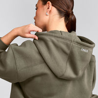 Foundations Cosy Zip Up Hoodie | Alpine Green