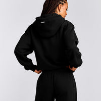 Foundations Cosy Zip Up Hoodie | Black