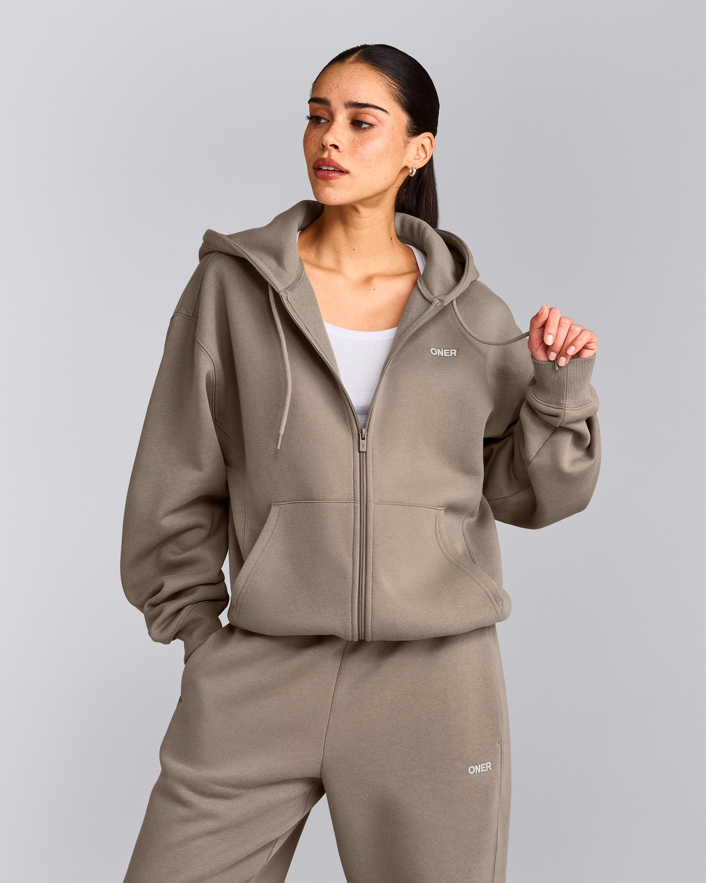 Foundations Cosy Zip Up Hoodie | Minky