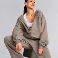 Foundations Cosy Zip Up Hoodie | Minky