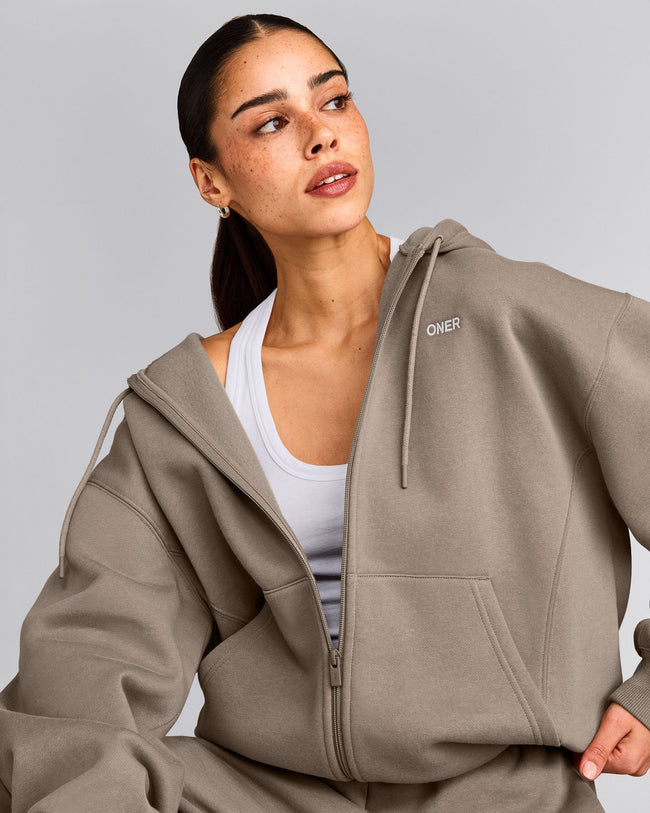 Foundations Cosy Zip Up Hoodie | Minky
