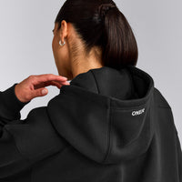 Foundations Cosy Zip Up Hoodie | Soft Black
