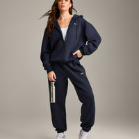 Foundations Cosy Zip Up Hoodie | True Blue
