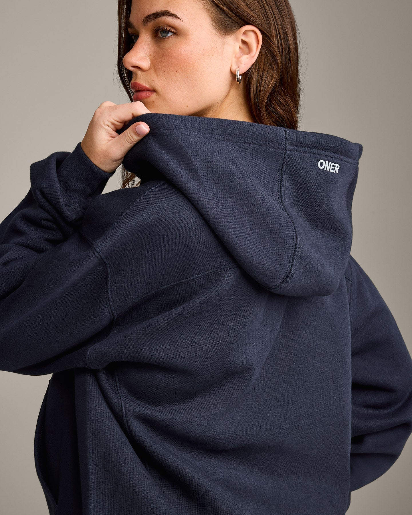Foundations Cosy Zip Up Hoodie | True Blue