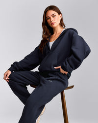 Foundations Cosy Zip Up Hoodie | True Blue