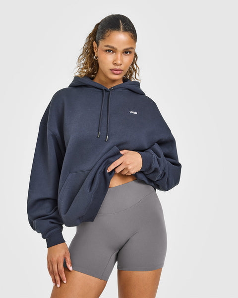 ＊新品タグ付き＊【UJOH】One Sholder SKT（Dark Navy) Foundations Oversized Hoodie in True Blue | Oner Active US