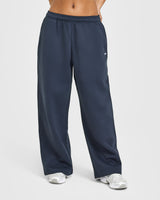 Foundations Oversized Straight Leg Joggers | True Blue