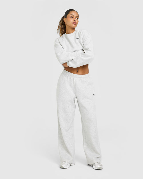 Foundations Oversized Sweatshirt | Light Gray Marl
