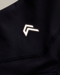 UnifiedMove High Waisted Leggings with Reflective Logo | True Blue