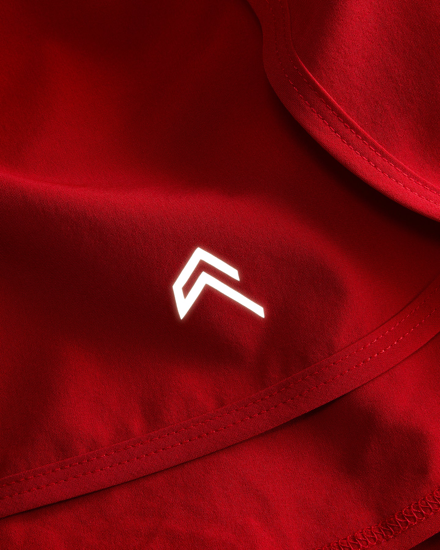 AirMove™ Lined Shorts 3" with Reflective Logo | Fiery Red