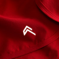AirMove™ Lined Shorts 3" with Reflective Logo | Fiery Red