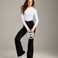 Mellow™ Motion Crew Neck Long Sleeve Mid Top | White