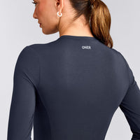 Mellow™ Motion Crew Neck Long Sleeve Top | True Blue
