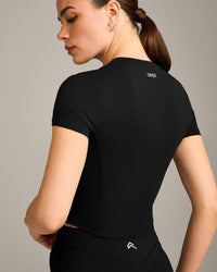 Mellow™ Motion Crew Neck Mid Top | Black