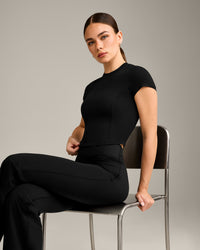 Mellow™ Motion Crew Neck Mid Top | Black