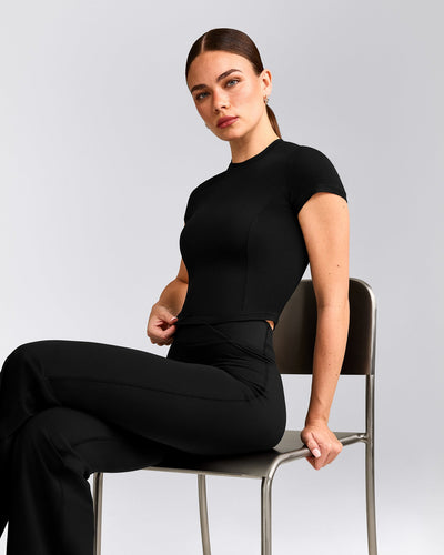 Mellow™ Motion Crew Neck Mid Top | Black