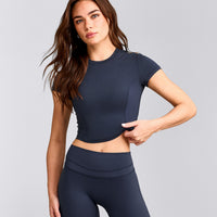 Mellow™ Motion Crew Neck Mid Top | True Blue