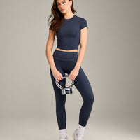 Mellow™ Motion Crew Neck Mid Top | True Blue