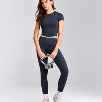 Mellow™ Motion Crew Neck Mid Top | True Blue
