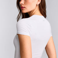 Mellow™ Motion Crew Neck Mid Top | White