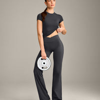 Mellow™ Motion Crew Neck Top | Coal