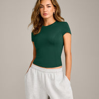 Mellow™ Motion Crew Neck Top | Racing Green