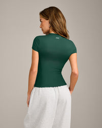 Mellow™ Motion Crew Neck Top | Racing Green