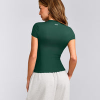 Mellow™ Motion Crew Neck Top | Racing Green