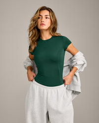 Mellow™ Motion Crew Neck Top | Racing Green