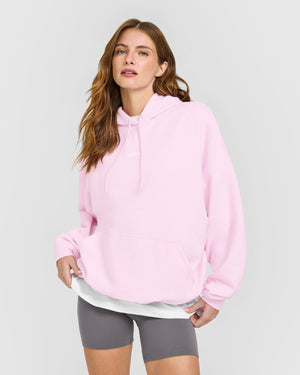 Mid Weight Relaxed Hoodie Chalk Pink | Oner Active US