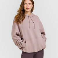 Mid Weight Relaxed Hoodie | Dusty Purple