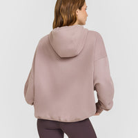 Mid Weight Relaxed Hoodie | Dusty Purple