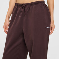 Mid Weight Relaxed Joggers | Plum Brown