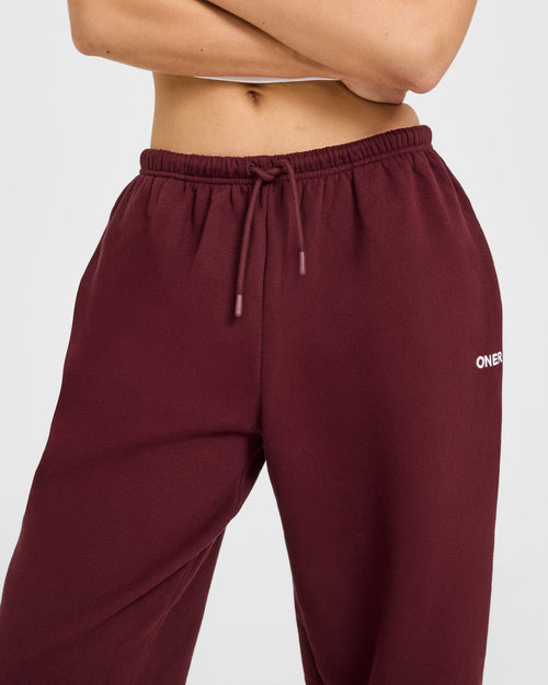 Mid Weight Relaxed Joggers | Rosewood