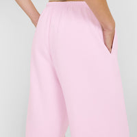 Mid Weight Relaxed Straight Leg Joggers | Chalk Pink