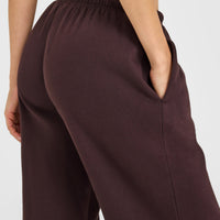 Mid Weight Relaxed Straight Leg Joggers | Plum Brown