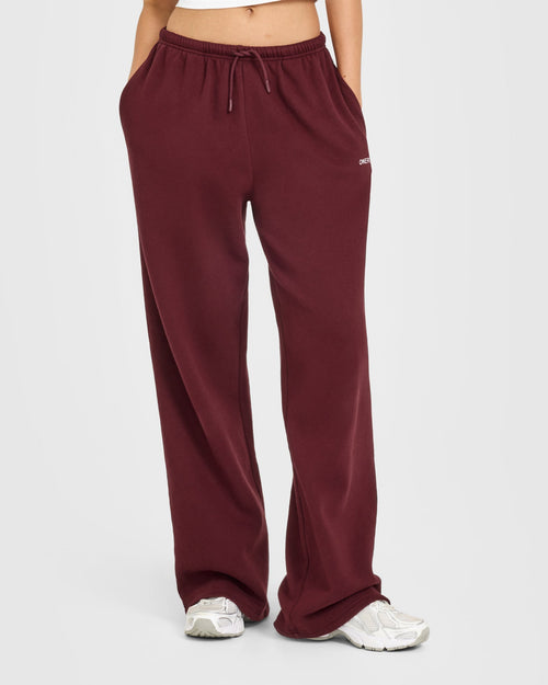 Oner Modal Mid Weight Relaxed Straight Leg Joggers | Rosewood