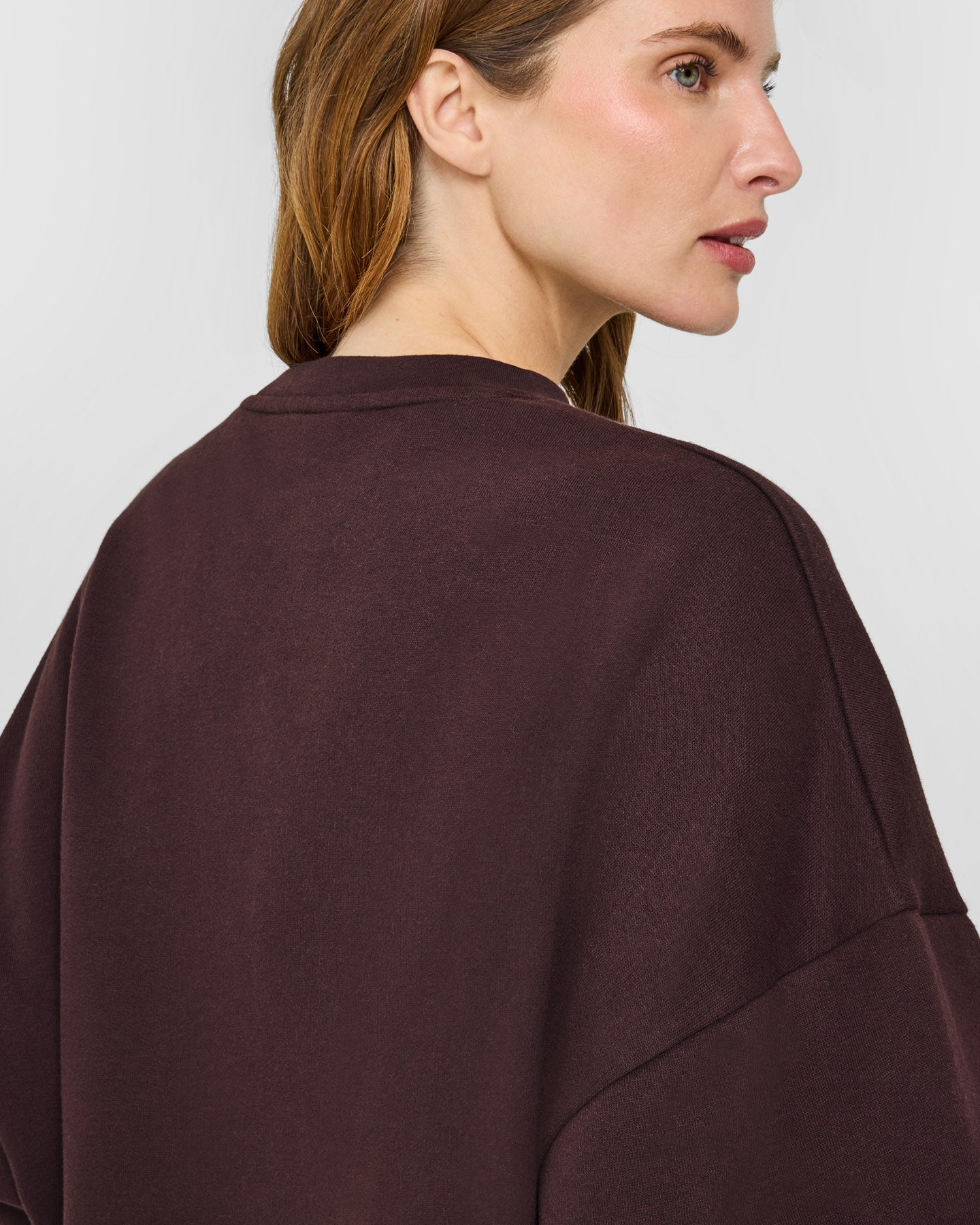 Mid Weight Sweatshirt | Plum Brown