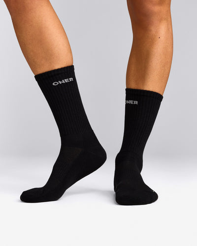 Oner Long Crew Socks 1 Pack | Black