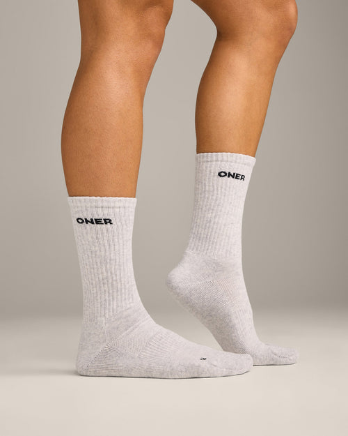 Oner Long Crew Socks 1 Pack | Gray Marl