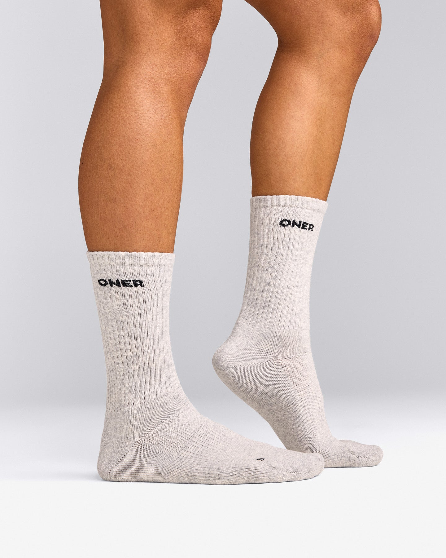 Oner Long Crew Socks 1 Pack | Gray Marl