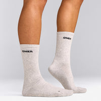 Oner Long Crew Socks 1 Pack | Gray Marl